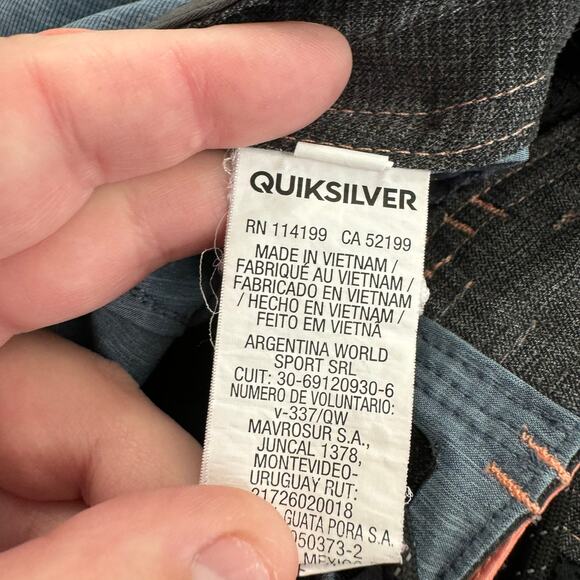 Quiksilver DryFlight Board Shorts w Drawstring Tie Men's Size 28 Water Repellent - Picture 8 of 11